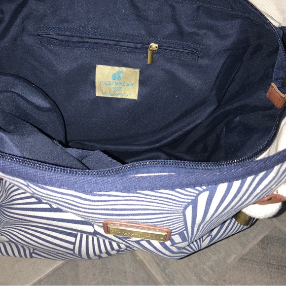 Blue&white Caribbean Joe tote bag   Perfect condition .. used once - Picture 7 of 8